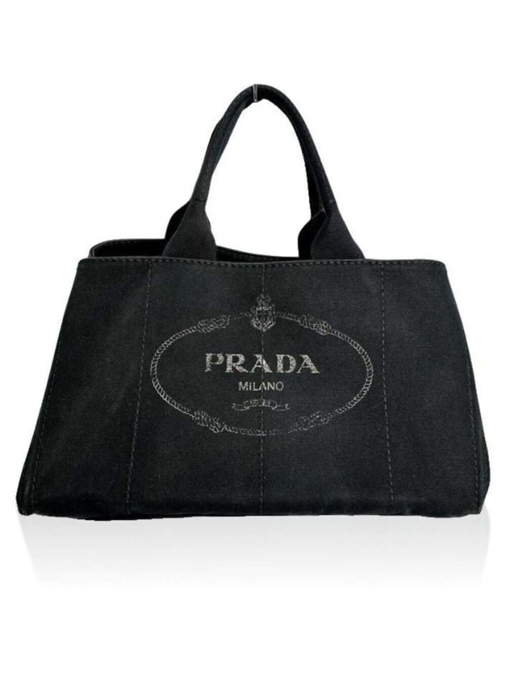 Prada Large Canapa GM Tote Bag Black